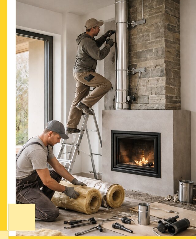 Монтаж дымоходов для каминов в Мценске от 15191 р. ЭриданМцн