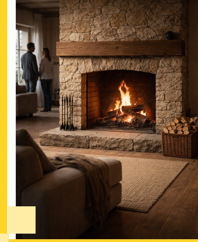 Открытые камины под ключ в Мценске от 151905 р. ЭриданМцн