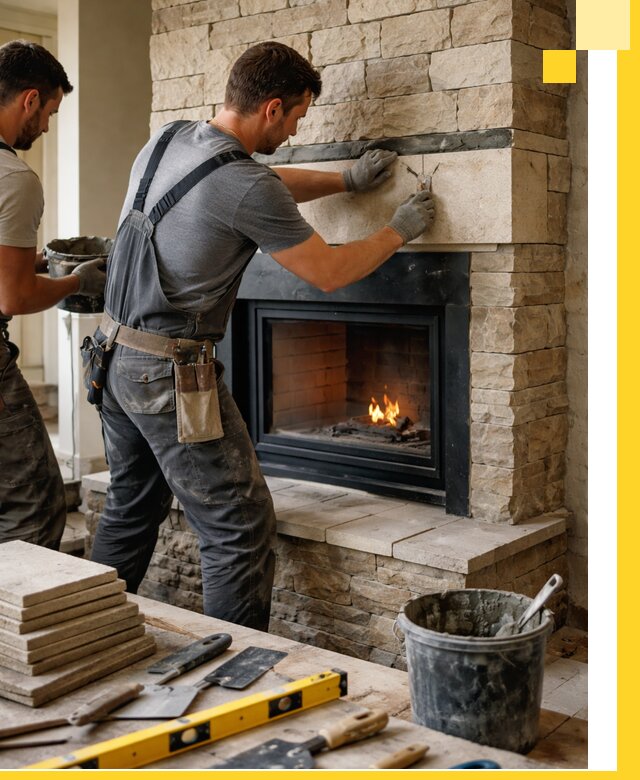 Проектирование и установка открытых каминов в Мценске