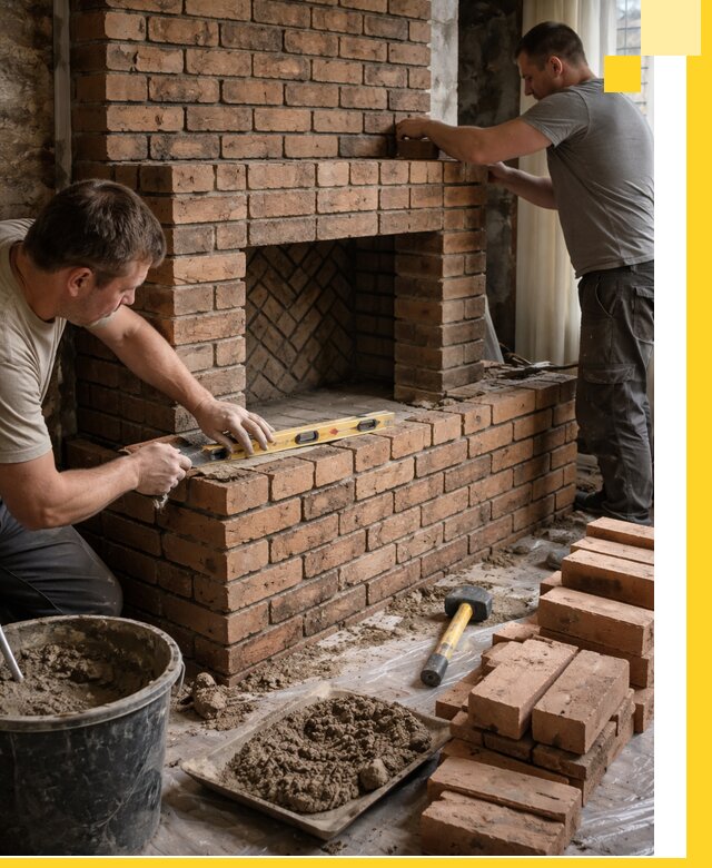 Изготовление и установка кирпичных каминов в Мценске