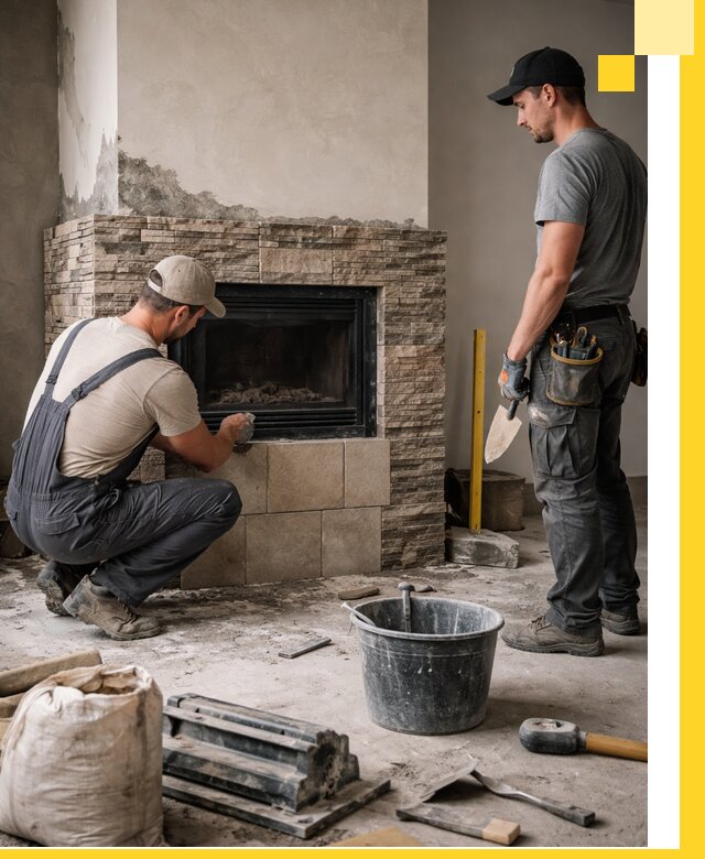 Камины под ключ в Мценске: проект, изготовление и монтаж