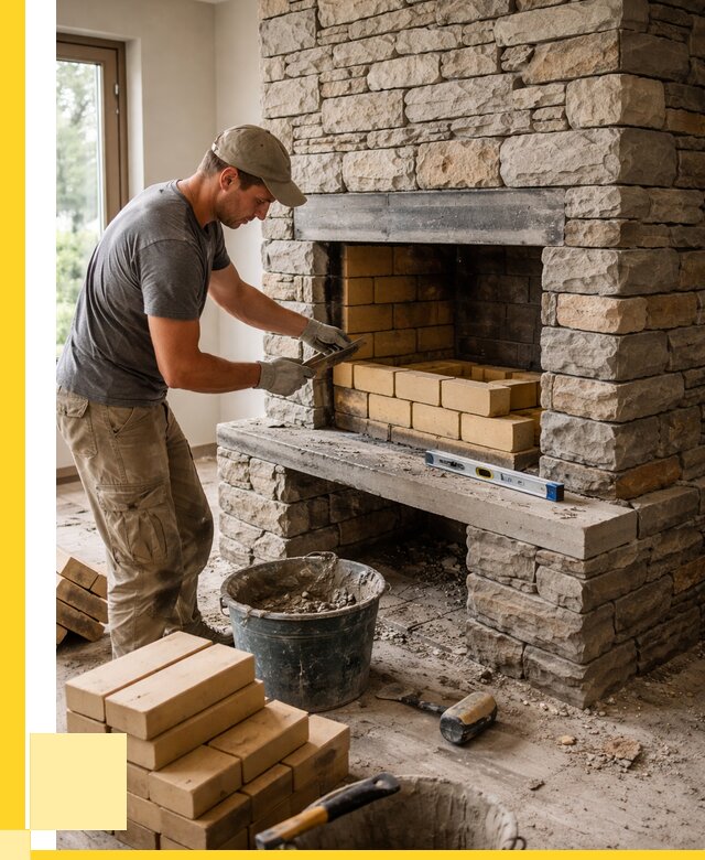 Кладка каминов и камина в Мценске от 25318 р. ЭриданМцн