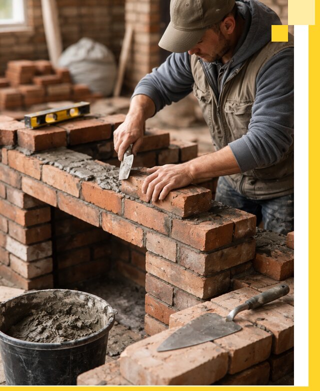 Кладка каминов под ключ в Мценске профессиональная отделка и монтаж