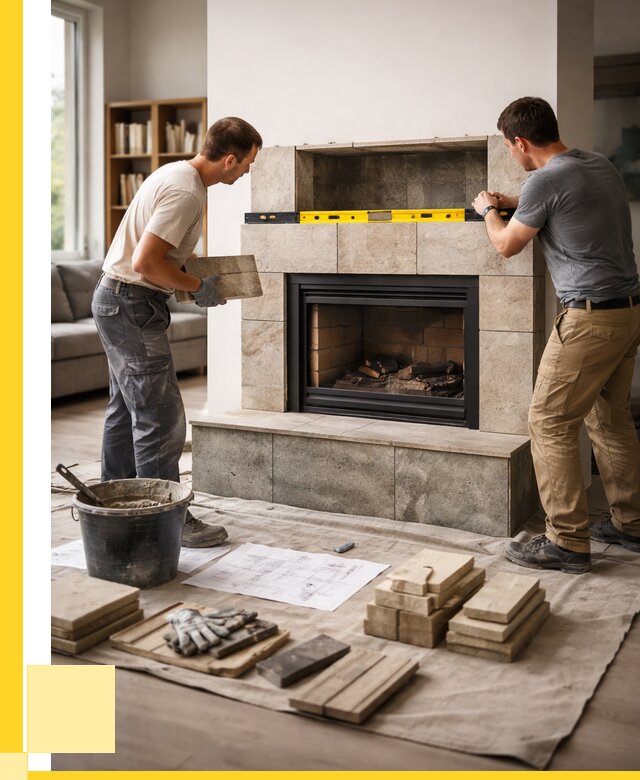 Монтаж каминов и установка в Мценске от 45572 р. | ЭриданМцн