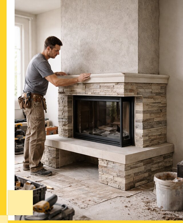 Изготовление каминов под ключ в Мценске от 151905 р. | ЭриданМцн