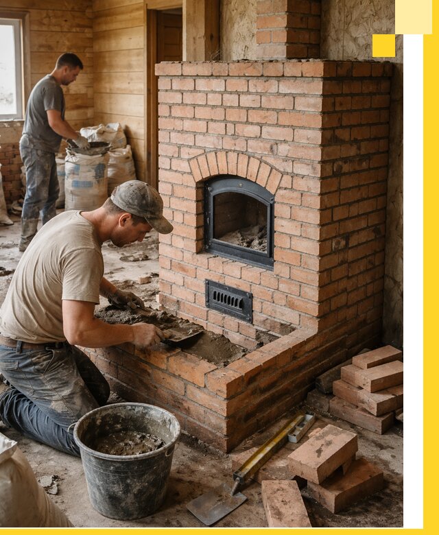 Профессиональное строительство печей в Мценске под ключ