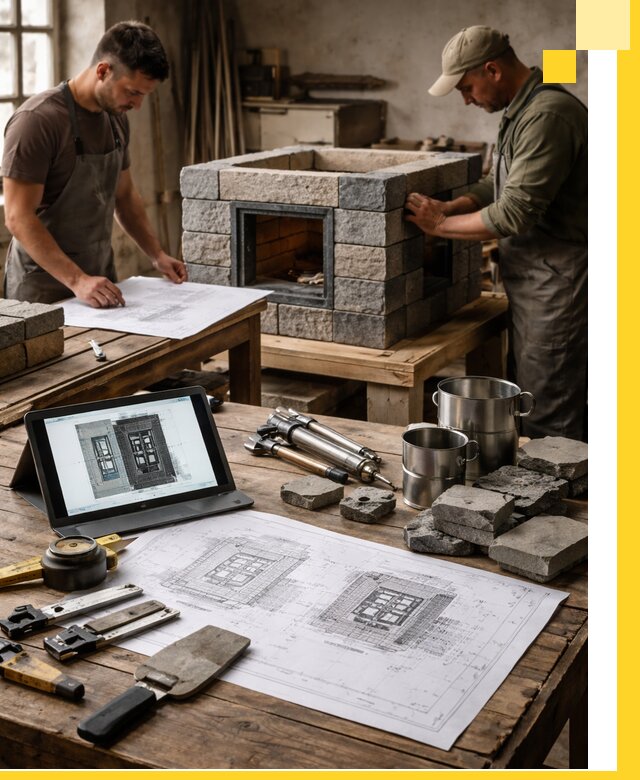 Разработка проектов печей с согласованием и монтажом в Мценске