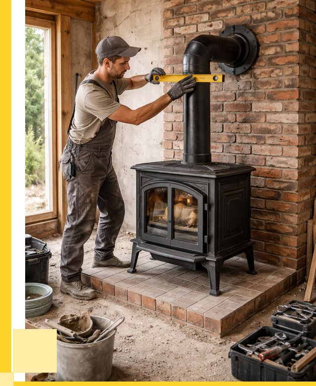 Монтаж печей установка банной печи в Мценске от 15191 р. | ЭриданМцн