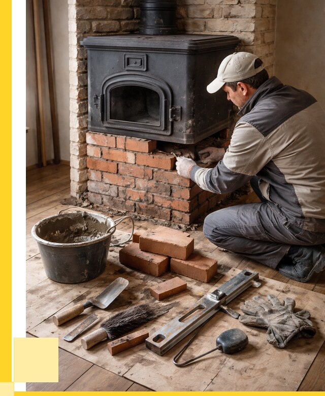 Ремонт печей в Мценске от 12152 р., услуги печника ЭриданМцн