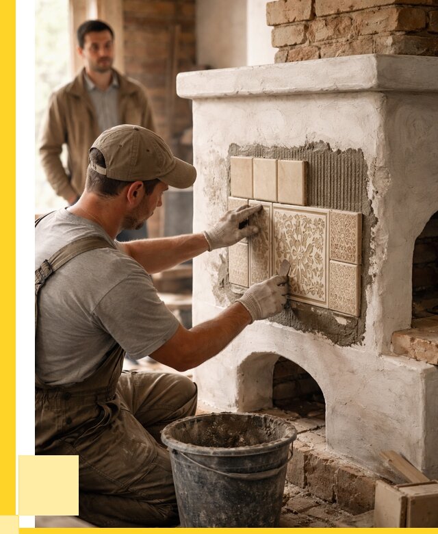 Отделка печей и банных печей в Мценске от 35445 р. | ЭриданМцн