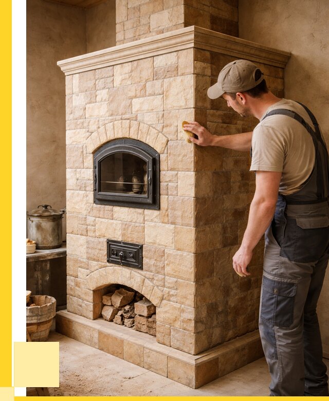 Облицовка печей в Мценске от 4557 р. под ключ | ЭриданМцн