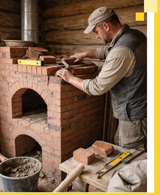 Изготовление и установка русских печей в Мценске под ключ