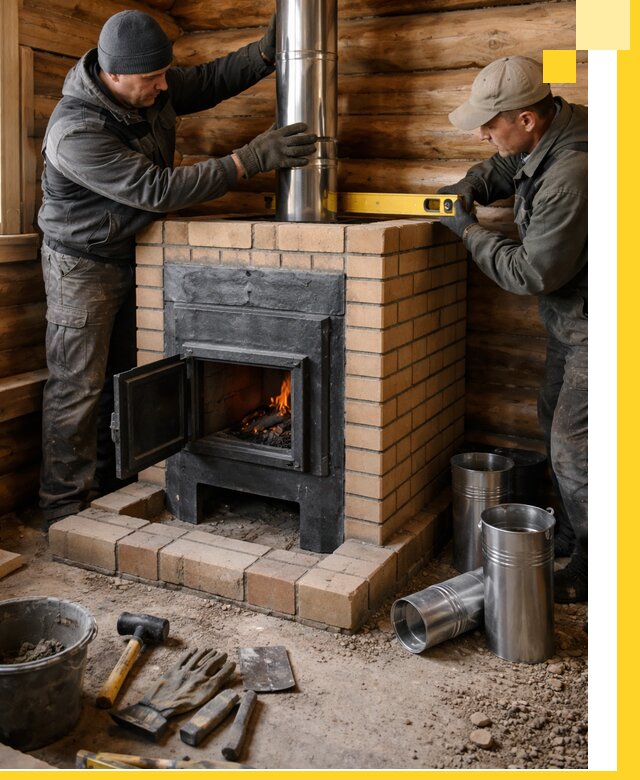 Проектирование, изготовление и установка банных печей в Мценске