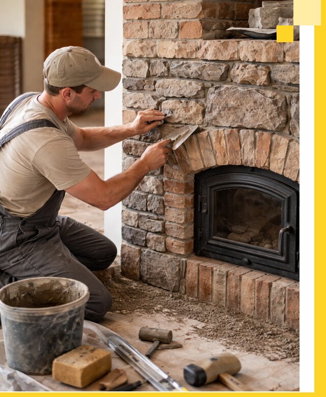 Печи для дома под ключ в Мценске, установка и доставка