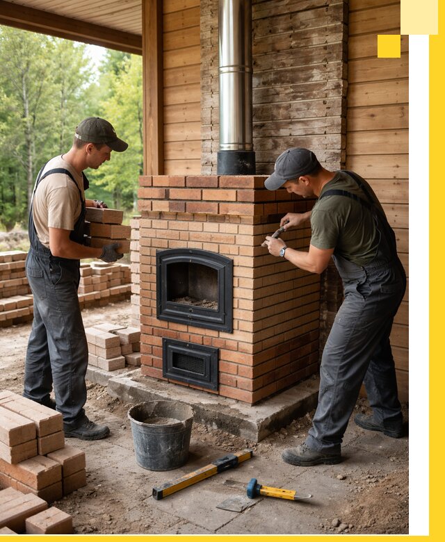 Производство и установка дачных печей под ключ в Мценске