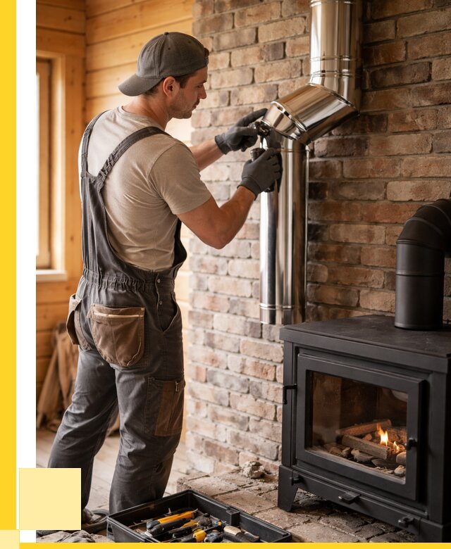 Монтаж дымоходов для печей в Мценске от 7595 р. | ЭриданМцн