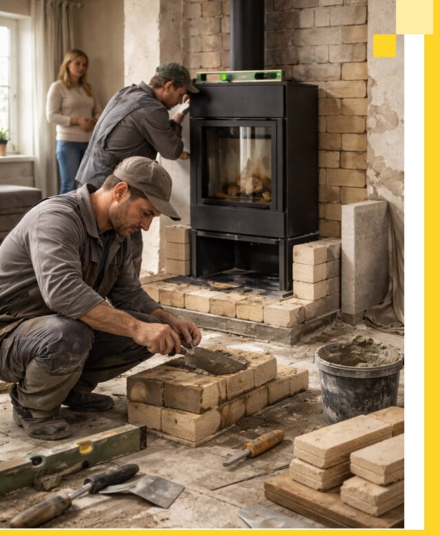 Печи и камины под ключ: проект, установка в Мценске