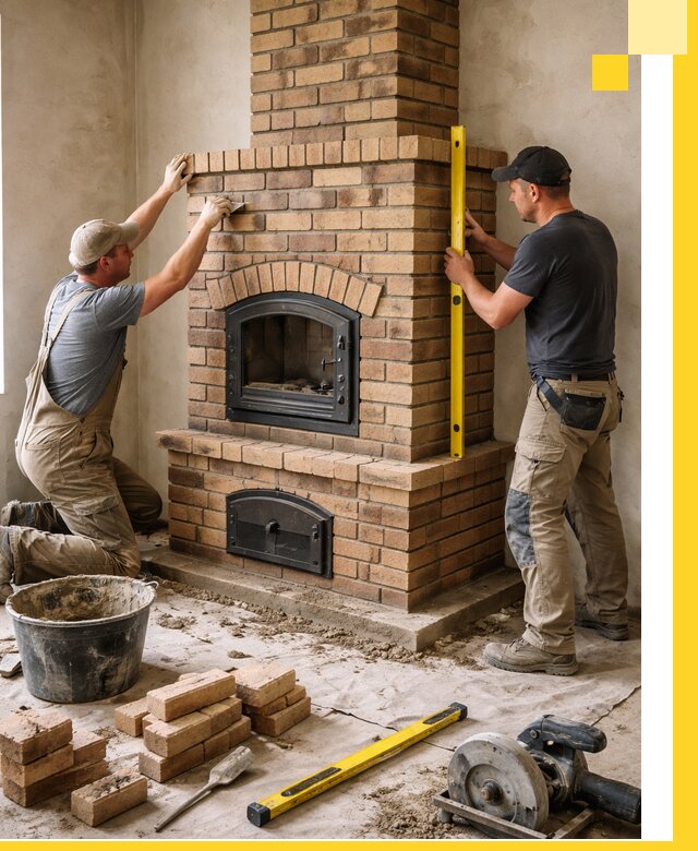 Продажа и установка печей и каминов для дома под ключ в Мценске