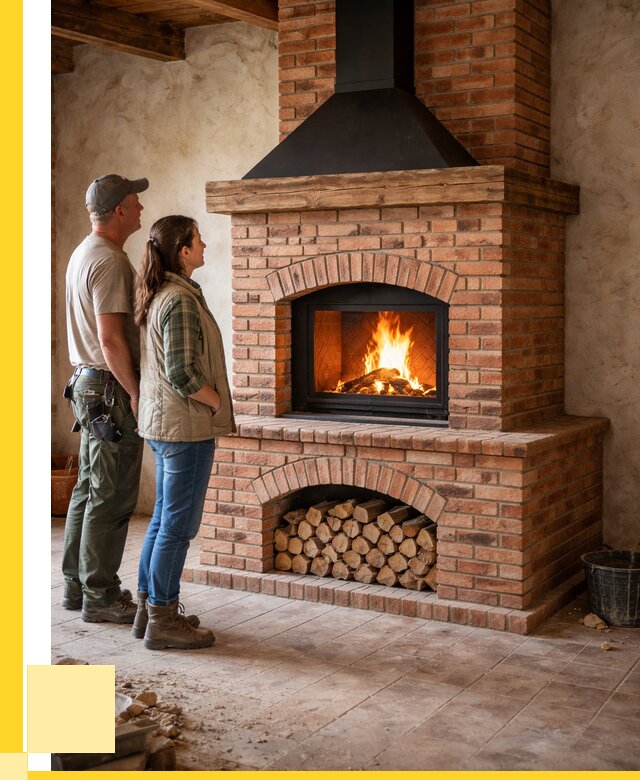 Печи камины из кирпича в Мценске от 121524 р. | ЭриданМцн