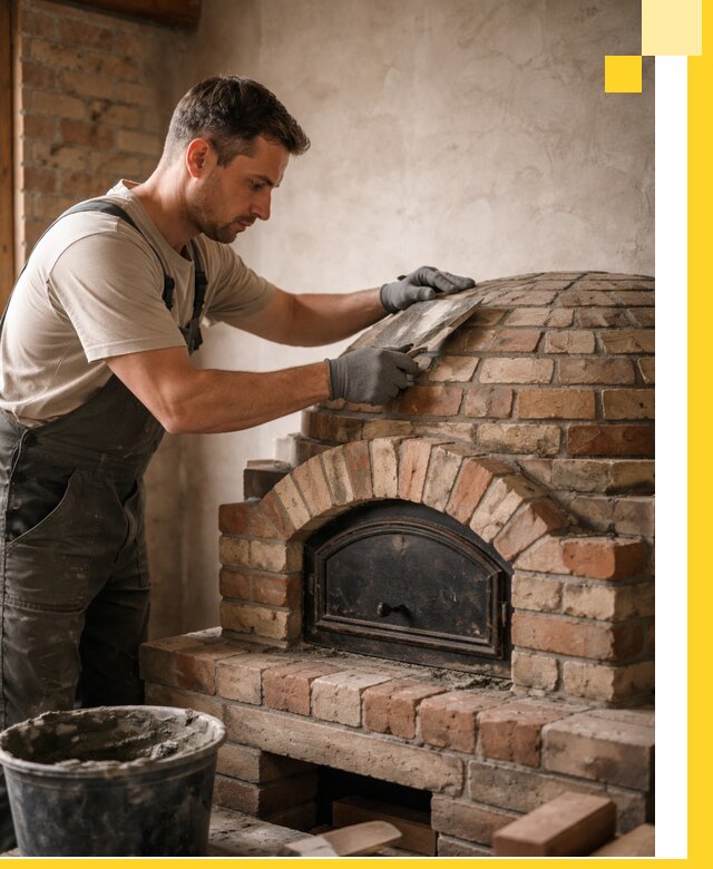 Изготовление и монтаж помпейских печей на заказ в Мценске