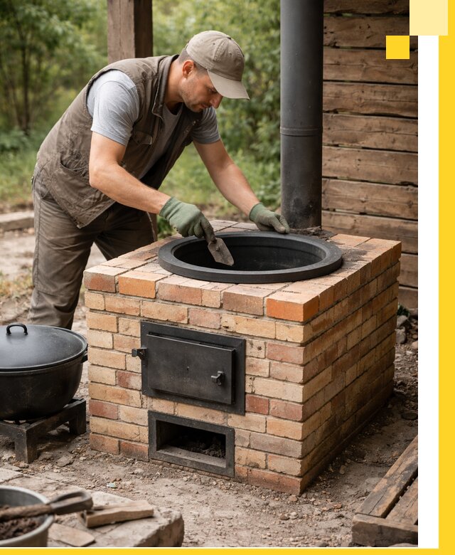 Изготовление и установка печей для казана в Мценске под ключ