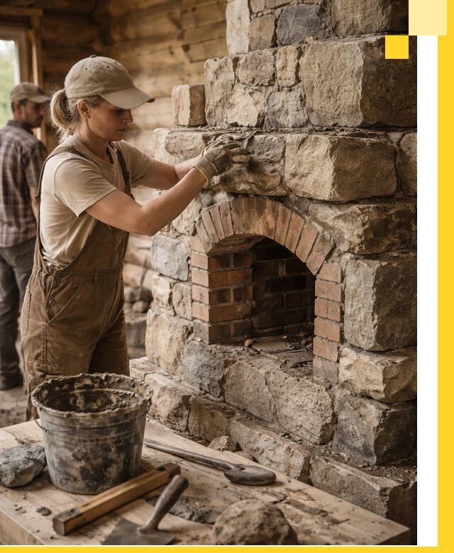 Каменные печи на заказ и монтаж в Мценске, долговечные решения