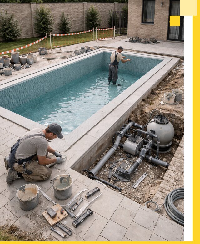 Строительство бассейнов под ключ в Мценске: проекты и монтаж