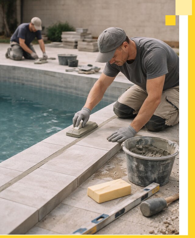 Отделка бассейнов в Мценске: декоративная отделка и гидроизоляция