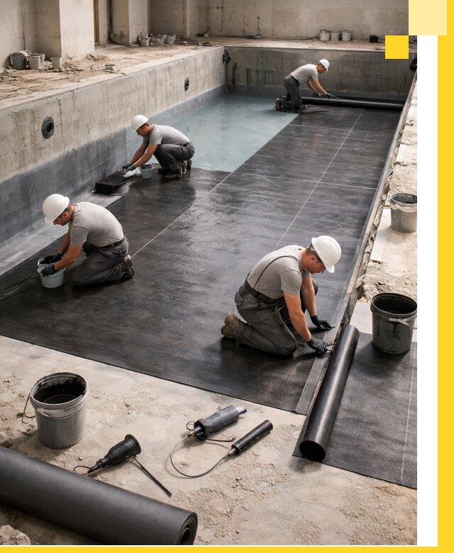 Профессиональная гидроизоляция бассейнов и чаш в Мценске под ключ