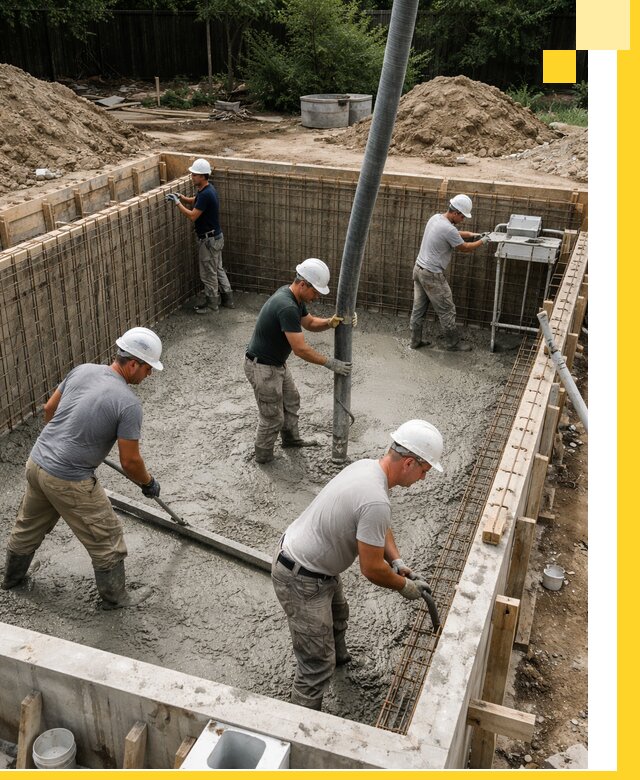 Строительство бетонных бассейнов под ключ в Мценске