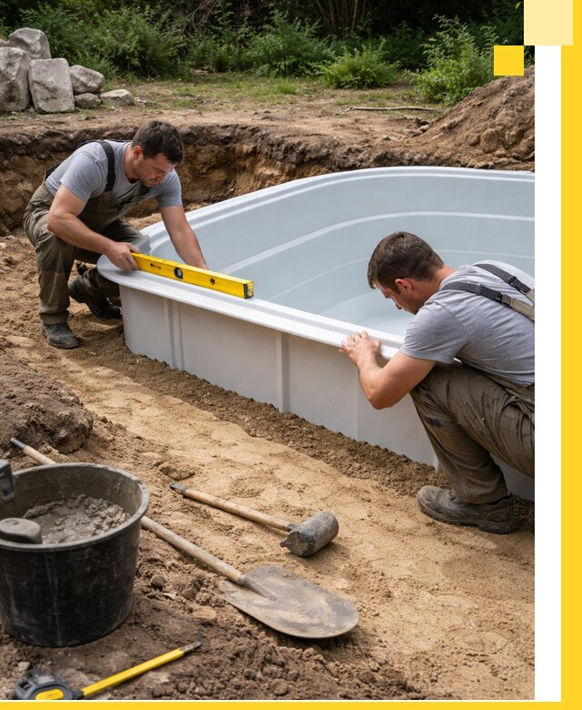 Производство и установка пластиковых бассейнов в Мценске под ключ