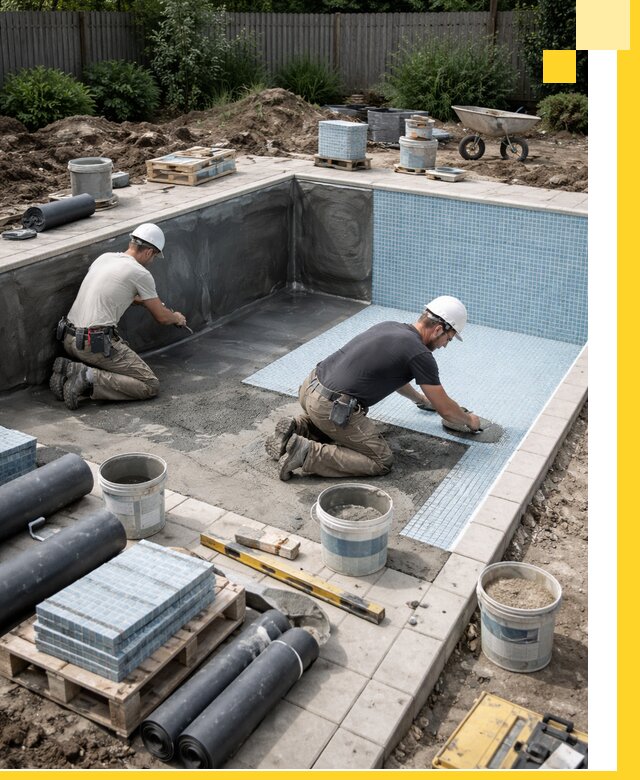 Проектирование и строительство стационарных бассейнов в Мценске