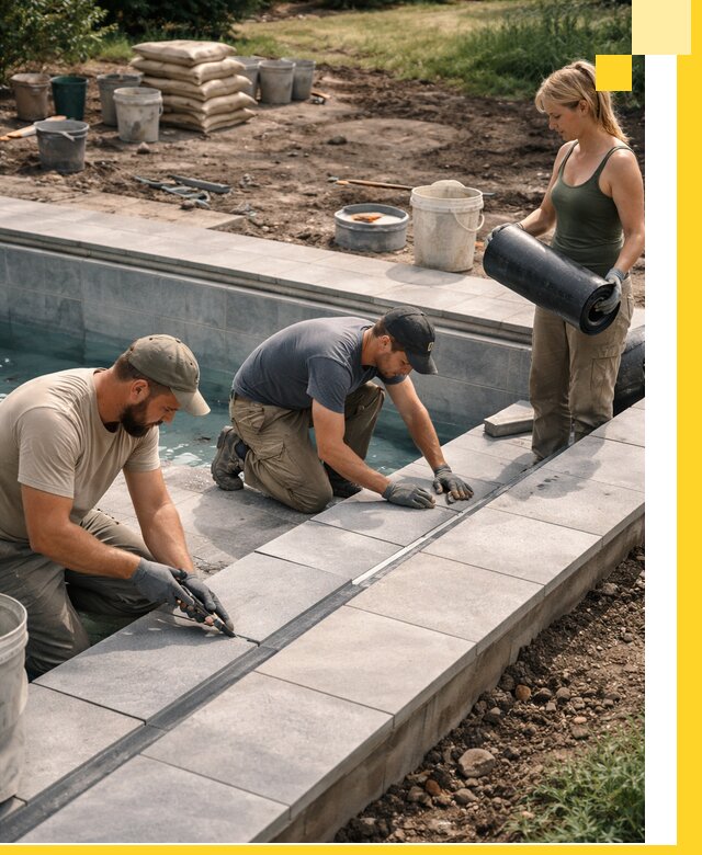 Строительство и монтаж уличных бассейнов под ключ в Мценске