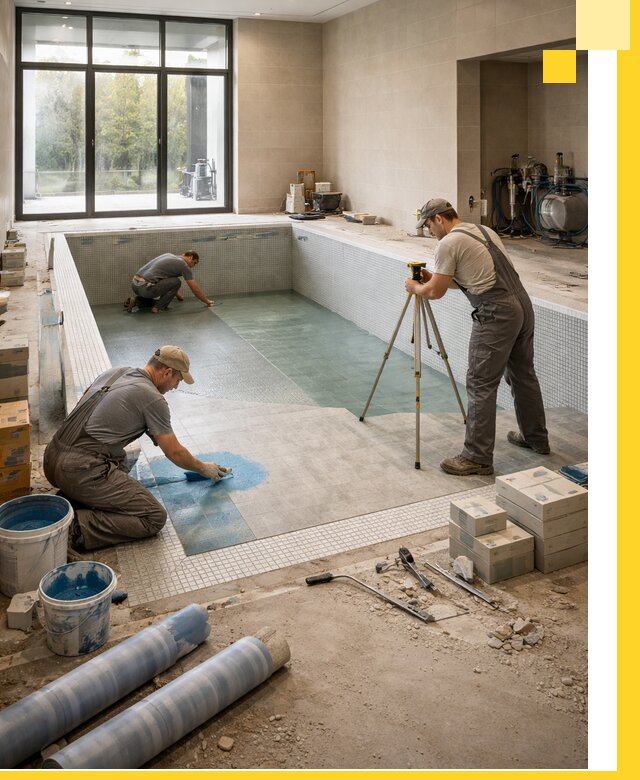 Проект и строительство закрытых бассейнов в Мценске под ключ