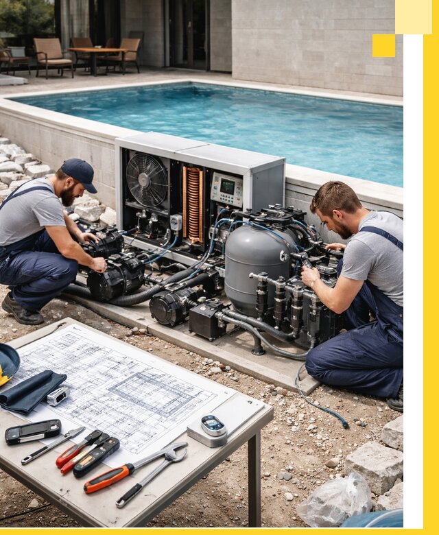 Проектирование и монтаж бассейнов с подогревом в Мценске