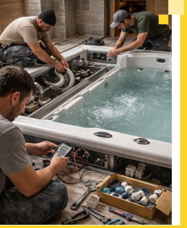 Гидромассажные бассейны под ключ в Мценске, дизайн и монтаж