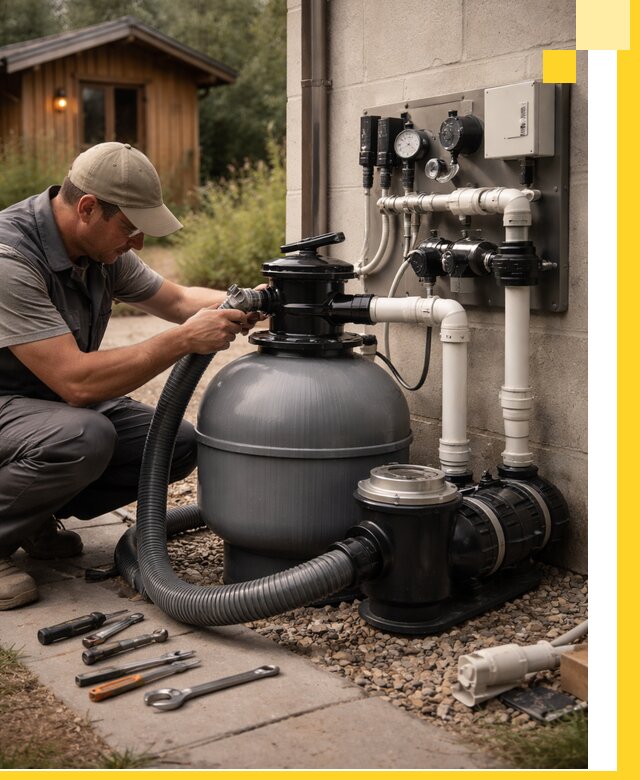 Продажа и монтаж фильтров и насосов для бассейнов в Мценске