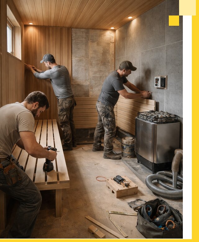 Сауны под ключ в Мценске, проектирование, строительство, отделка