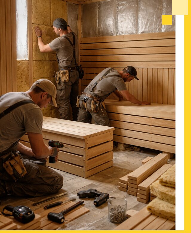 Профессиональное строительство саун под ключ в Мценске