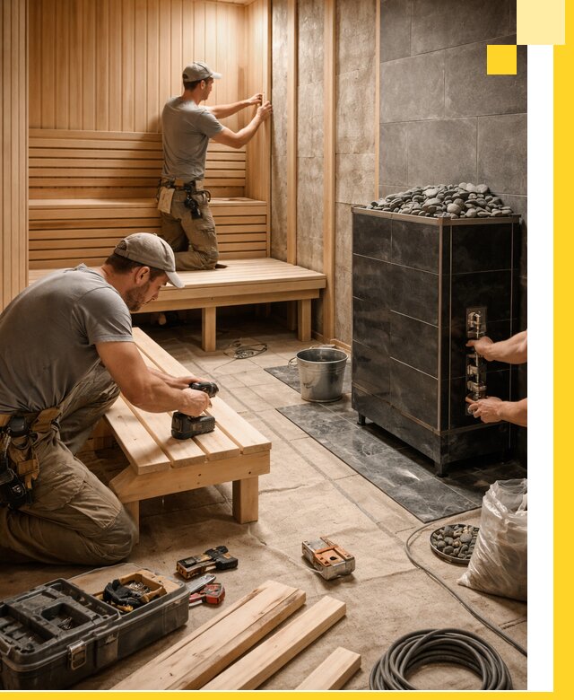 Дизайн и строительство интерьерных саун под ключ в Мценске