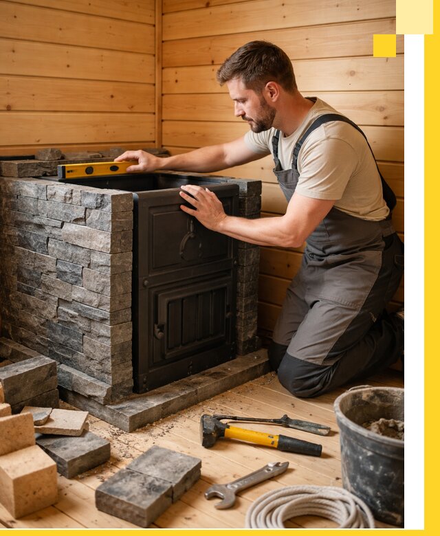 Производство и установка печей для саун под ключ в Мценске