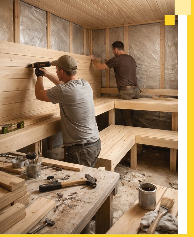 Профессиональная отделка бань и саун под ключ в Мценске