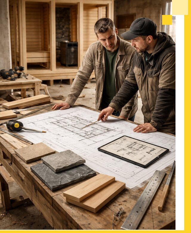 Проекты бань под ключ и планы строительства в Мценске