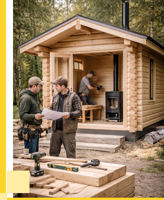 Монтаж бань под ключ в Мценске — от 202540 р. | ЭриданМцн