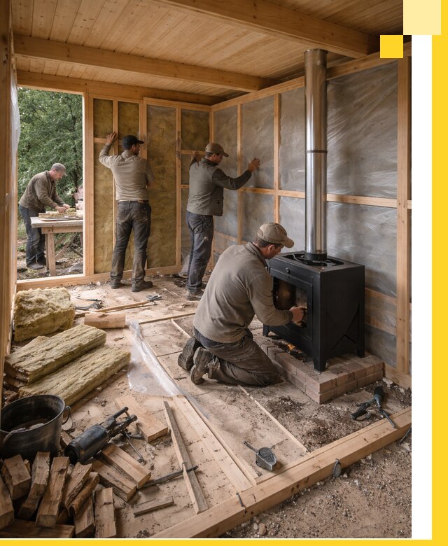 Профессиональный монтаж бань под ключ в Мценске для дома