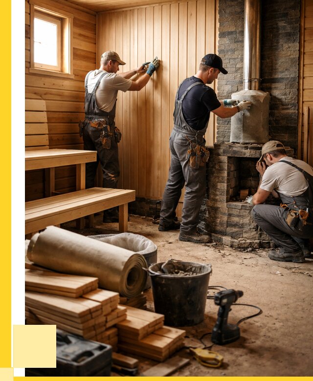 Ремонт бань под ключ в Мценске от 45572 р. | ЭриданМцн