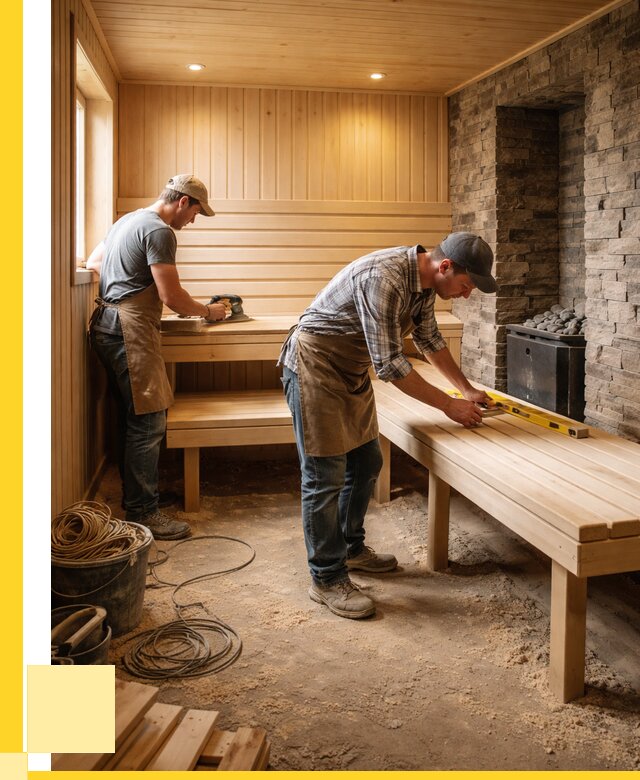 Отделка бани в Мценске: внутренняя отделка от 3038 р. | ЭриданМцн