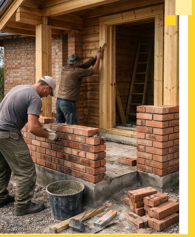 Строительство кирпичных бань под ключ в Мценске с гарантией качества