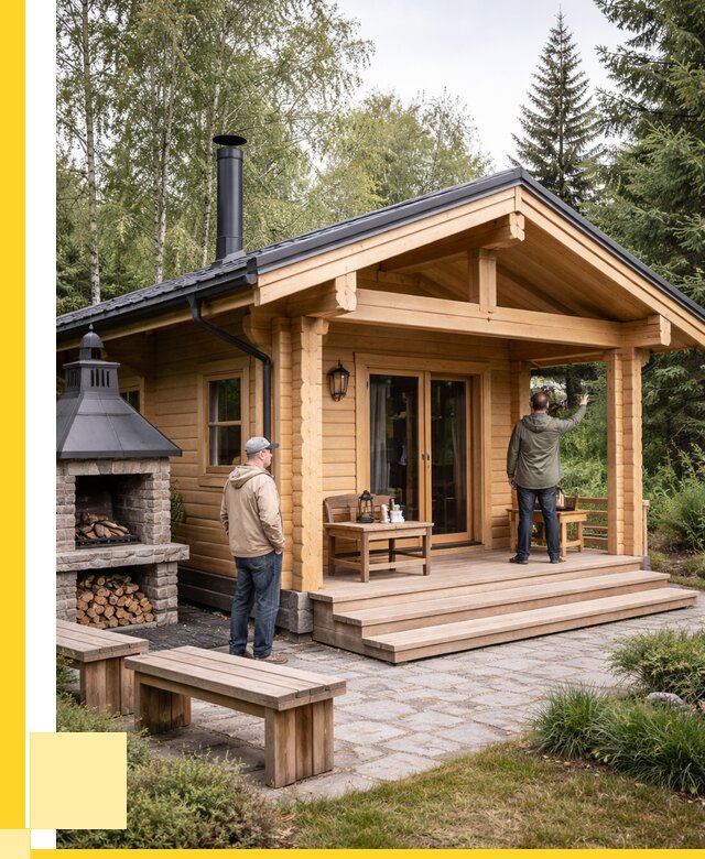 Деревянные бани под ключ в Мценске от 455715 р. | ЭриданМцн