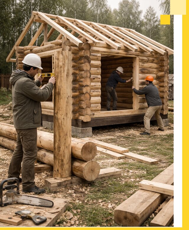 Строительство бань для дачи под ключ в Мценске с доставкой и монтажом